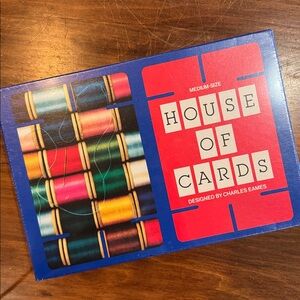 NIP Eames House of Cards Medium Size Factory Sealed 32 Cards Ravensburger Design